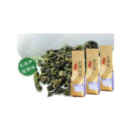 3 kinds TaiWan High mountain Alishan Lishan DaYuLing Oolong tea DaYu mausoleum Pear Mountain A+ Each kind 100g/bag Total 300g