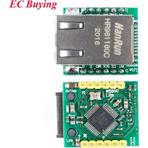 USR-ES1 W5500 SPI to LAN Ethernet Network Module TCP IP STM32 Interface 3.3V 5V For Arduino WIZ820io RC5 Internet of Things