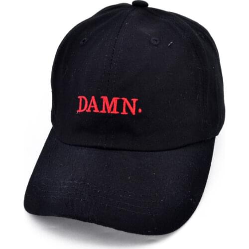 Wine red kendrick lamar damn cap embroidery DAMN. unstructured dad hat bone women men the rapper baseball cap
