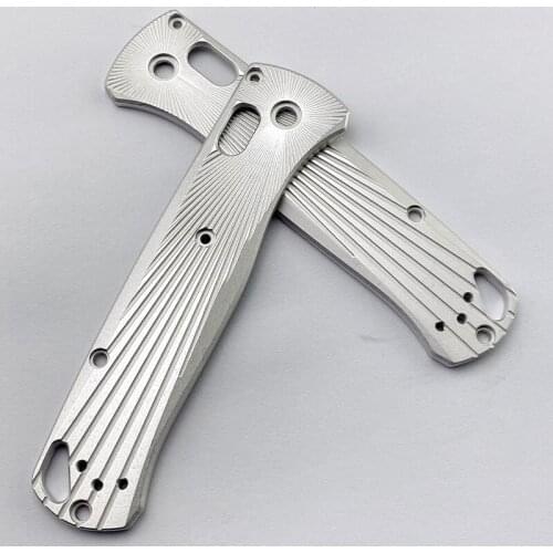 1Pair Aluminum Non-slip Patch DIY Handle Scales Patches for Benchmade Bugout 535 Replacement Repair Tools Parts