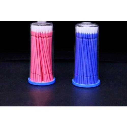 100Pcs/Box Micro Applicators Bendable Multi-purpose Disposable Micro Brush for Oral Care Dental Flexible Brush Teeth Whitening