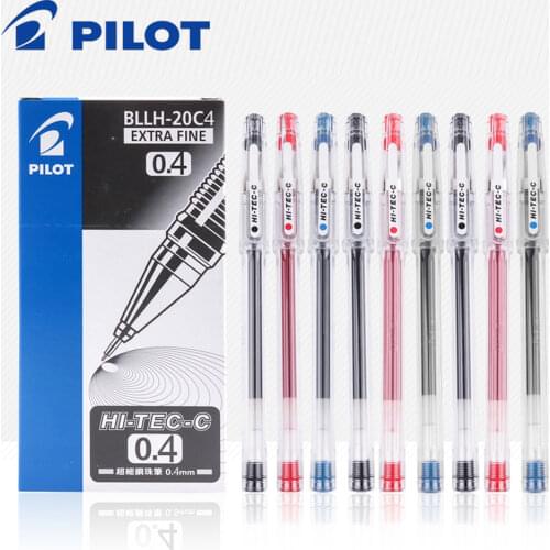 Gel Ink Pen Original Japan Pilot pen HI-TEC BLLH-20C4 office and school signature pen 0.4mm wholesale 12pcs/lot