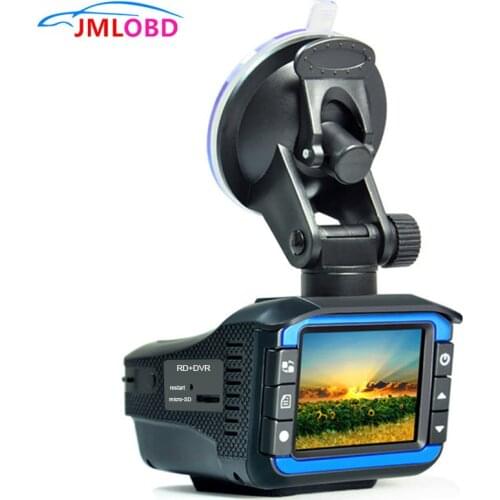 Portable Auto Radar Detectors with DVR Dash Cam Vehicle Anti Police Speed Control Safety Voice Alarm 2 in 1 Radar Detection