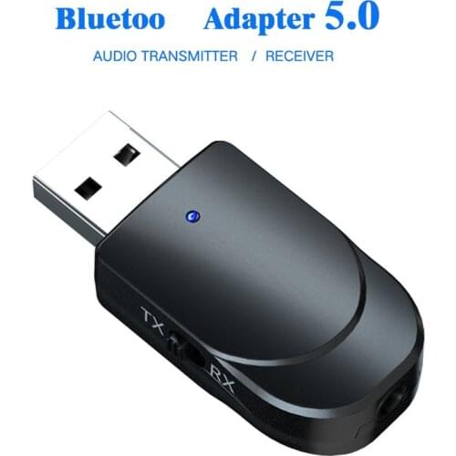 2-in-1 Wireless Adapter USB Bluetooth 5.0 Transmitter Wireless Bluetooth Audio Receiver & Transmitter for TV Computer Car