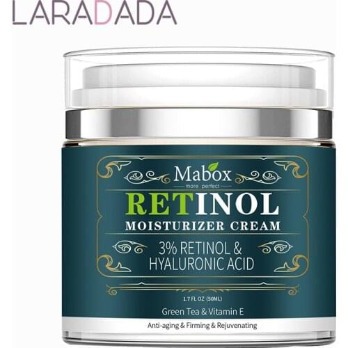 50ml Retinol 2.5%Moisturizer Face Cream Hyaluronic Acid AntiAging Remove Wrinkle Vitamin E Collagen Smooth Whitening Cream