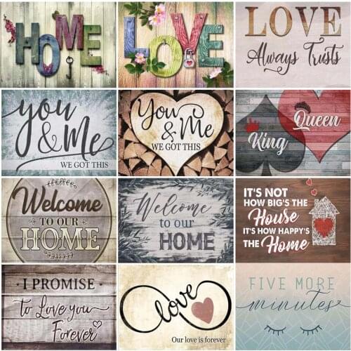 "Love Paradise House" Series 5D DIY Diamond Painting Full Square Round Diamond Embroidery Mosaic Home Decor