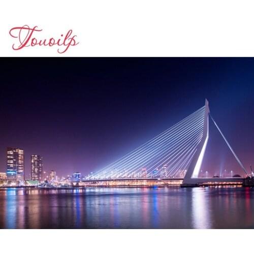 TOUOILP DIY Full Square/round Diamond Painting Reflection night DIY Diamond Embroidery Cross Stitch Rhinestone Mosaic Home Decor