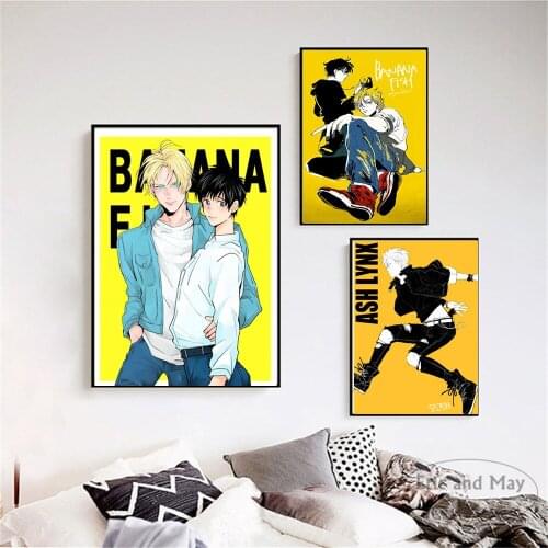 Banana Fish Japanese Anime Canvas Painting Posters And Prints Wall Pictures For Living Room Vintage Decorative Home Decor Quadro