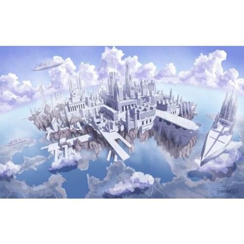 Castle in the Sky puzzle 1000 pieces ersion wooden jigsaw puzzle white card adult childrens educational toys
