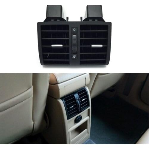 3XUB Black Car Centre Console Rear Air Vent Replacement Compatible with Touran 13-15 Caddy 04-15
