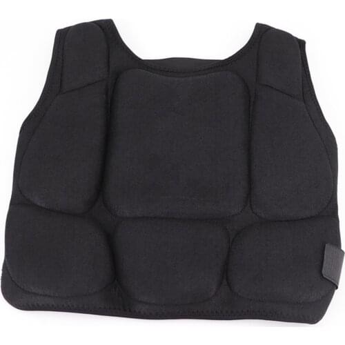 Black Karate Chest Guards Body Protector Men Women Shield Pad for MMA KickBoxing Boxing Taekwondo Muay Thai Training Child Vest