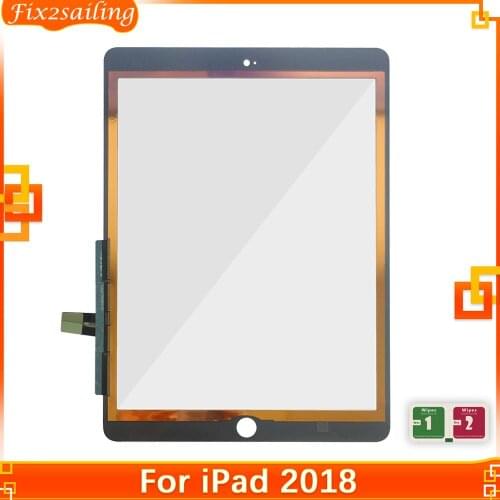 For iPad 2018 Touchscreen Digitizer For iPad 9.7 iPad 6 2018 Touch Screen Glass Panel Replacement Sensor A1893 A1954 100% Tested
