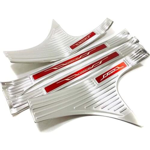 For Subaru Forester SK 2019 2020 Stainless Interior Scuff Plate Door Sill Protector Kick Guard Pedal Step Cover Car Accessories