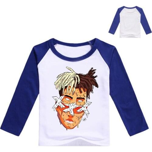 2-12y Boys T-shirt Girls Tops Tees Xxxtentacion Kids Cotton T-shirt long Sleeve T Shirt Cotton Kids Clothes Childrens Clothing