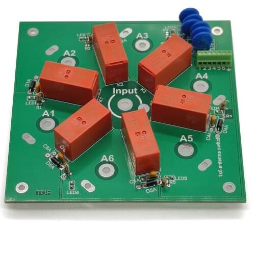 Good Isolation Effect Stable KIT 6:1 Coax Remote Antenna Switch SO-239 1.8MHz-60MHz