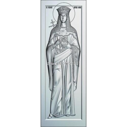Icon of St. Helena 3d model for cnc STL format Religion 3d Relief Model STL Router 3 axis Engraver ArtCam