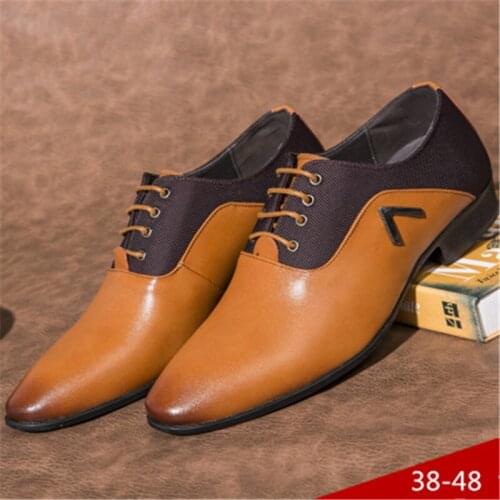 KIPERANN Luxury brand fashion mens business dress casual shoes black oxford shoes breathable wedding shoes dress dance shoes