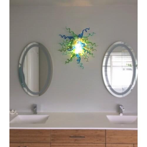 Bathroom Indoor Lighting Hand Blown Glass Wall Lamps Bedroom Bedside Light Living Room Balcony Aisle Wall Sconce