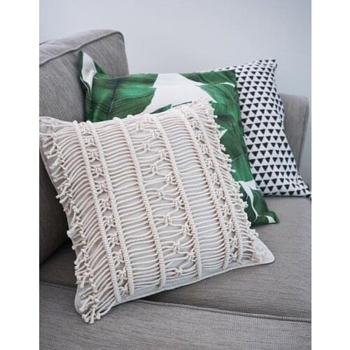 Macrame cushion cover Bohemian throw pillow cover / wedding decorative cushion sham custom size and color