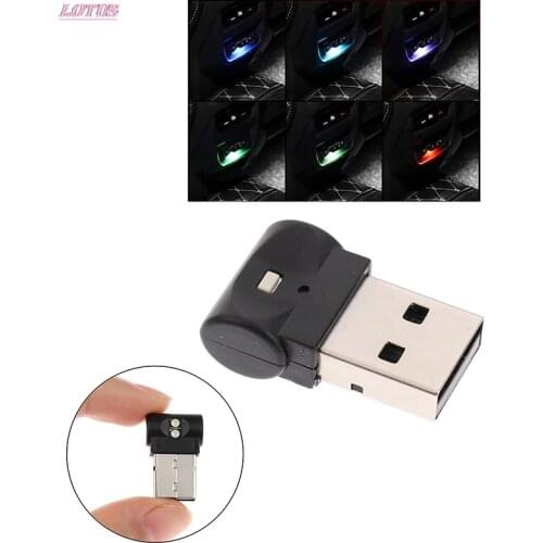 Mini USB LED Car Light Auto Interior Atmosphere Light Decorative Lamp Emergency Lighting PC Auto Colorful Light Car Accessory