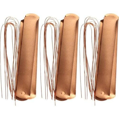 3 Set Copper Gardening Labels Copper Wire Reusable Practical Plant Tag Plant Indentifier Display For Flower Bed Farm Planters