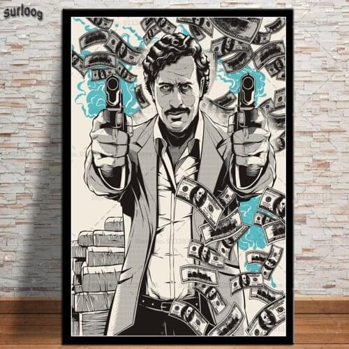 Posters and Prints Pablo Escobar Wall Art Pictures Poster Canvas Painting for Home Decoration