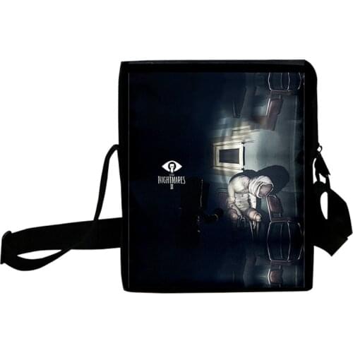 Little Nightmares 2 Funny Casual Mini Crossbody Bag Mens Shoulder Bag Men Diagonal Small Backpack Light Messenger Phone Bag