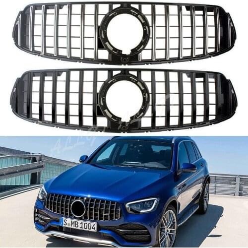 Car Front Racing Center Grille Facelift Uppeer Bumper Grill For Mercedes Benz W253 GLC Class 2020 Deluxe