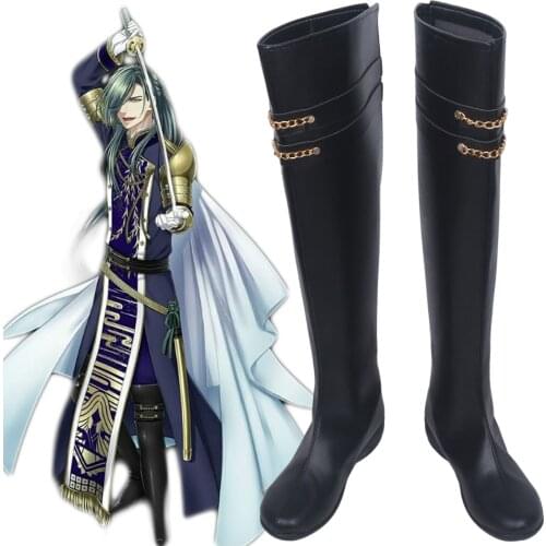 Custom Made Touken Ranbu Nikkari Aoe Cosplay Boots Shoes Any Size