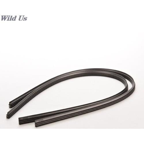 JETTING 1pcs (it Can Split 2 Pieces) Black Silicone Wiper Blade Frameless For Car Bus Windshield 2size Choice 24/26in Hot Sale