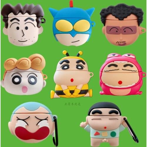 3D Kindergarten Boy Girl Silicone Case for Airpods Pro Cute Bluetooth Earphone Cover for AirPods 1 2 with Keychain Japan Anime