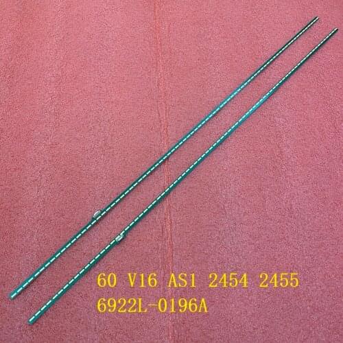 2pcs/set LED Backlight strip For LG 6922L-0196A 60UH8500 60UH850T 60 V16 AS1 2454 2455 6916L2455A 6916L2454A LC600EQF DJ F1