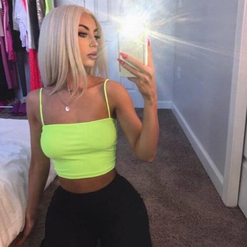 Fashion Sexy Women Crop Tops Solid Summer Camis Women Casual Tank Tops Vest Sleeveless Crop Tops Womens Clothes 12