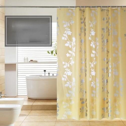 Waterproof Plant Shower Curtain Art Nordic Separate Door Curtain Fabric Washable Rideau Douche Bathroom Decoration DI50YL