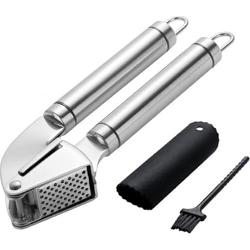 1 Set Stainless Steel Garlic Press And Ginger Crusher Kitchen Tool Propresser For Home Kitchen Cooking Tool