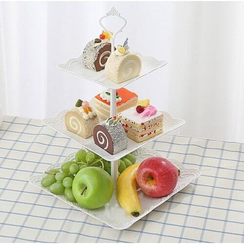 3 Tier Cupcake Display Stand Dessert Tower Fruit Tray For Wedding Birthday Party Decoration Candy Bar Dessert