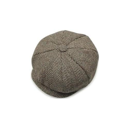 50pcs/lot fedex fast winter octagonal beret wool knitted hat for women and men Unisex flat military cap