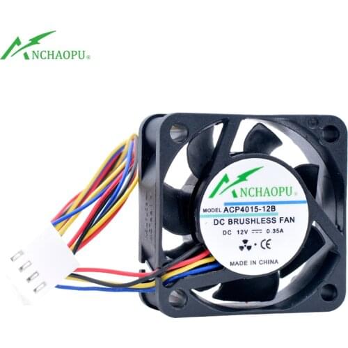 ACP4015-12B 4cm 40mm fan 40x40x15mm DC12V 0.35A 4pin 12000rpm pwm Cooling fan suitable for chassis CPU industrial computer