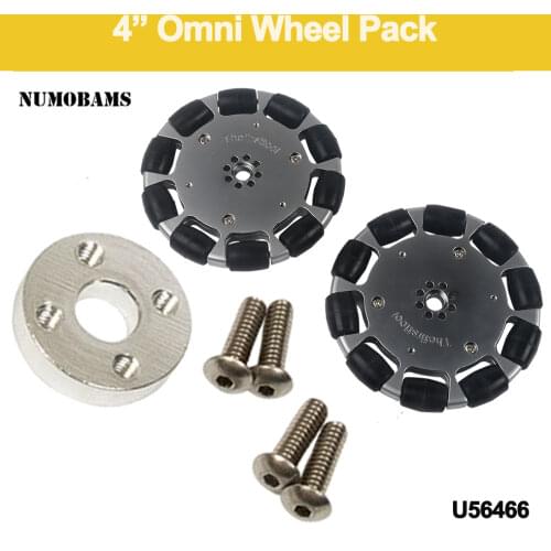 Free shipping U56466 Omni Wheel Pack/ 4'' Robot Wheel Set