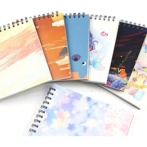Spiral Sketchbook 50 Sheets for Drawing Watercolor A5 Marker Painting Album Kraft Cover Sketch Pad Art Supplies