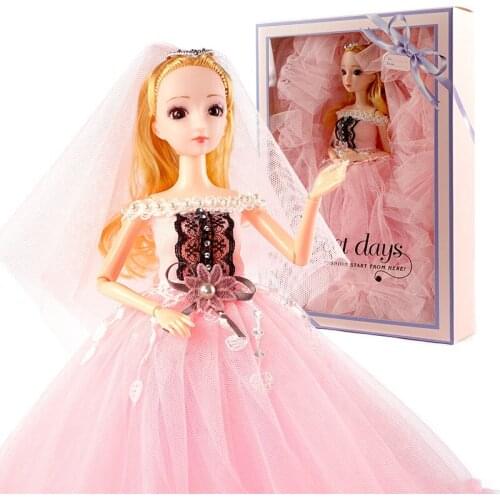 Big Wedding Dress Princess Girl Toy Cute Doll Toy Cartoon Doll baby doll toys dolls for girls mini toys doll