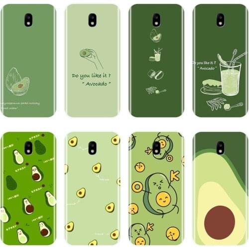 Back Cover For Samsung Galaxy J2 J5 J7 Prime Silicone Avocado Phone Case For Samsung J4 J6 J8 Plus 2018 J3 J5 J7 2015 2016 2017