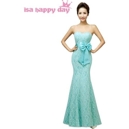 Black sexy mint mermaid elegant evening dresses with bow for girls women pageant gowns chinese style dress vintage dress H3117