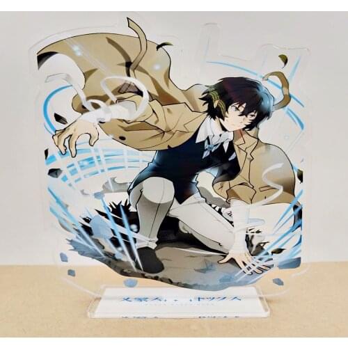 Anime Bungou Stray Dogs Acrylic Action Figure Stand Model Desk Decoration Collection Plate Holder Cosplay Toy Gift