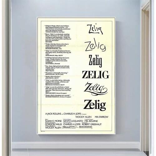 CP1056 Zelig Classic Hot Movie Print Silk Fabric Poster Indoor Wall Art Decor Gift