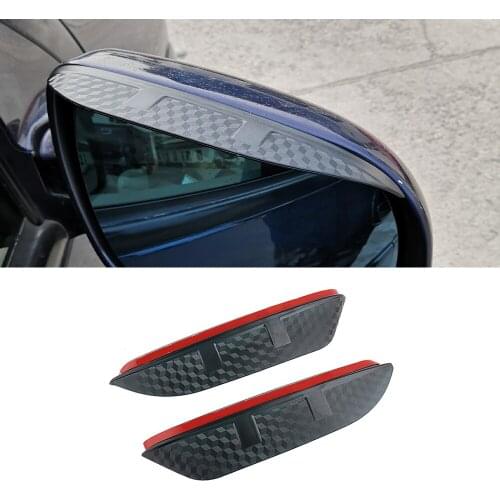 For BMW 6 Series 2003-2021 E63 F06 GT G32 Auto Car Side Rear View Mirror Rain Visor Carbon Fiber Texture Eyebrow Sun Shade Guard
