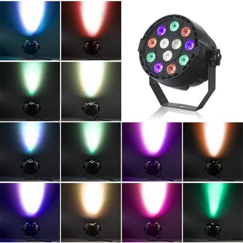 Mini 12×3 small par lights stage lighting fixtures suitable for disco music parties, family gatherings and other places