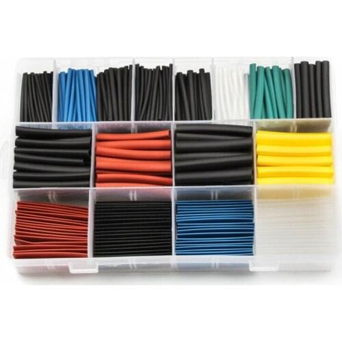 Diymore 580PCS/Lot Polyolefin Heat Shrink Tube Set 2:1 Heat Shrink Tubing Insulation Shrinkable Tube Wire Cable