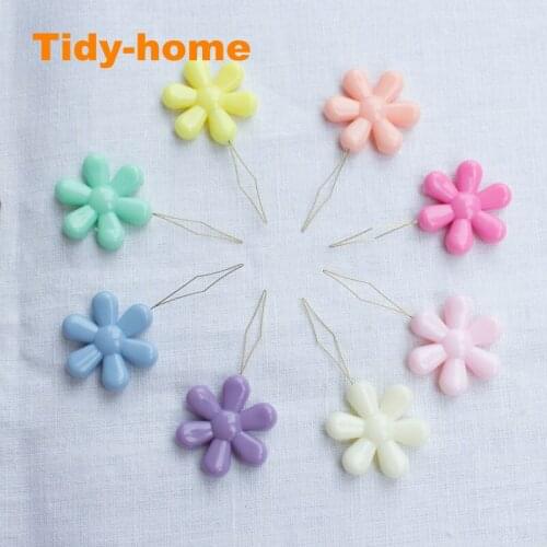 10pcs/lot Good quality Flower Needle Threader Copper Wire Threader Random Color