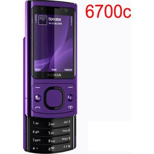 Original NOKIA 6700s 6700 Silder Mobile Phone 3G GSM Unlocked Refurbished Phone Purple & Hot sale Phone